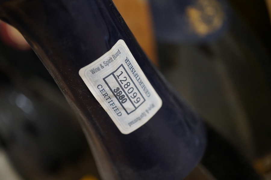 Morgenhof Brut Reserve sparkling wine, 2001, nine bottles